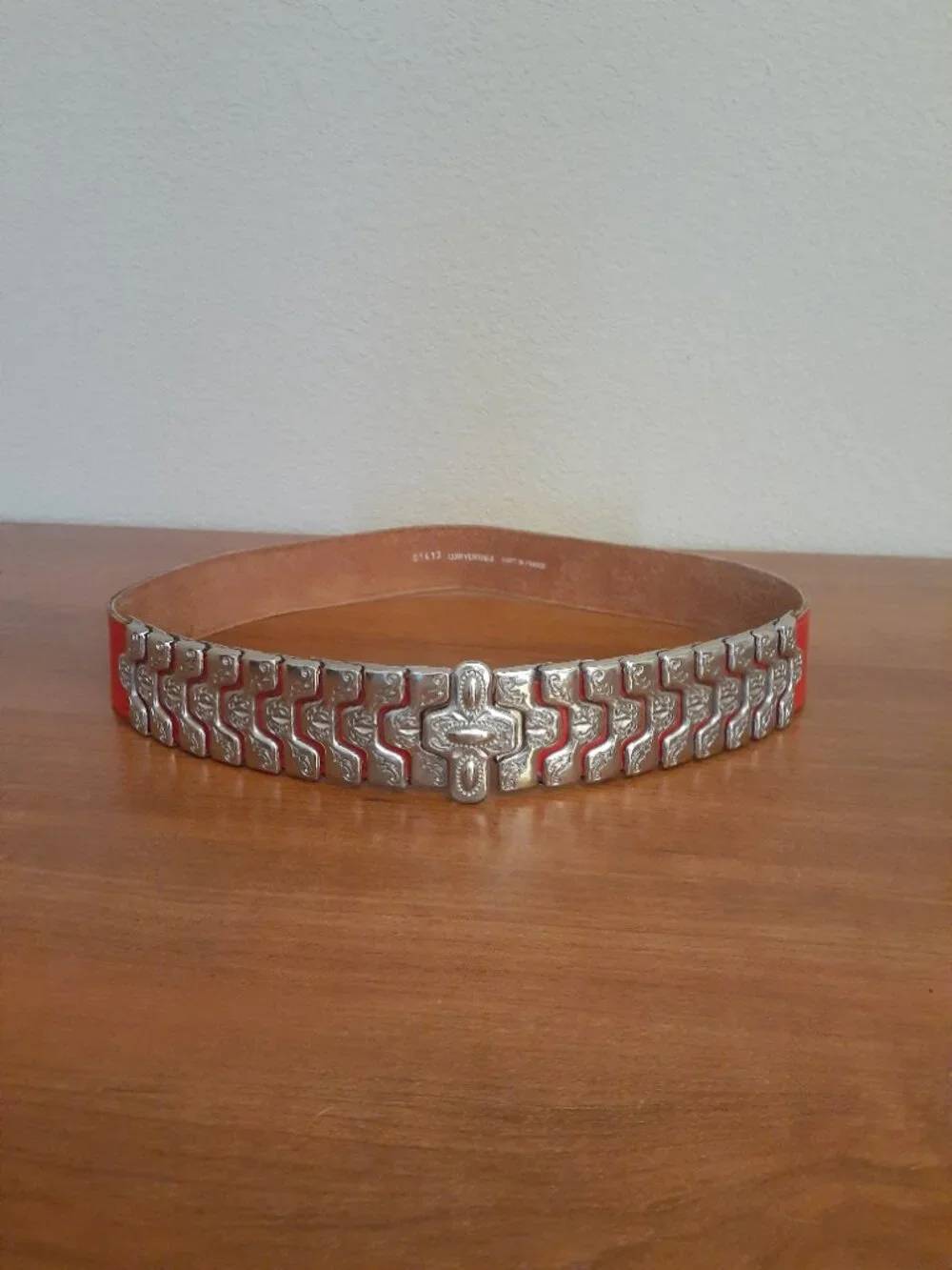 Vintage French Concho Panel Belt